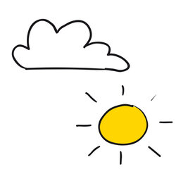 Illustration:[Wolke + Sonne]